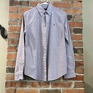 Ralph Lauren Purple Oxford Button Down Shirt. Pony. Like New Condition!